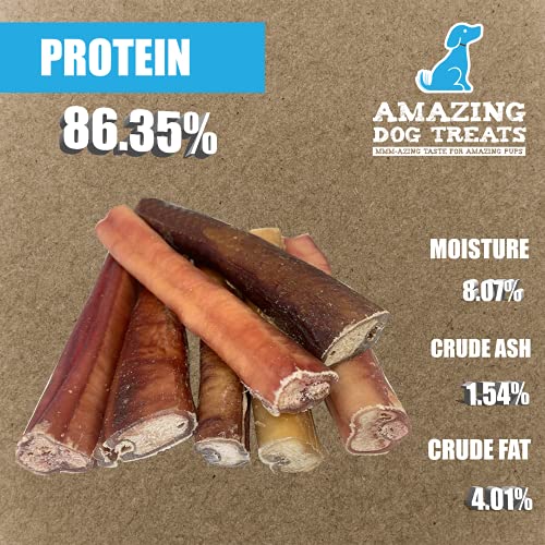 Bully Sticks 6 Inch [Extra Thick 20 Pcs/Pck] Premium Bully Stick