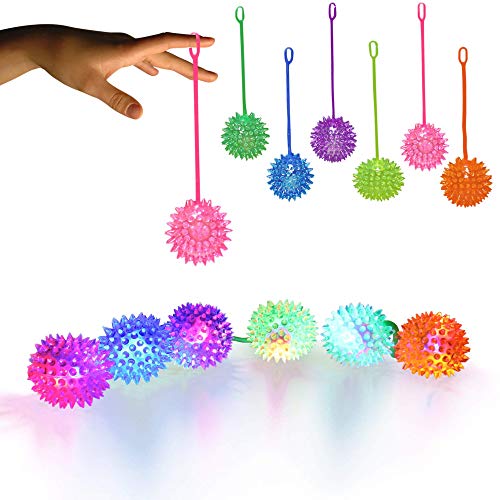 12 Pack LED Light Up Jelly Spike YoYo Balls Party Favors Pricepulse