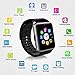 GT08 Bluetooth Smart Watch for Android phones，smart watch with SIM Card Slot,Call,Massage,For IOS iphone and Android phones Samsung ZTE Sony LG Smartphones, Sweatproof(Silver-Black)