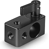 SMALLRIG 15mm Rod Clamp Rail Connector Adapter with 1/4’’ Threads for DSLR Rig – 843