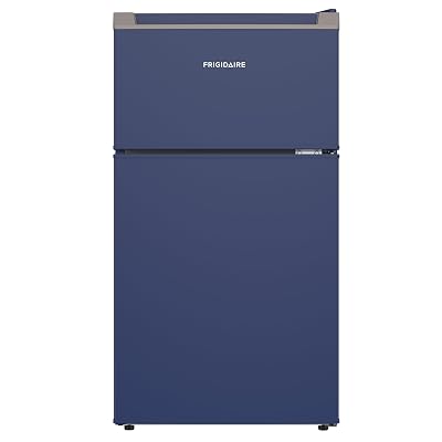 Frigidaire Compact Refrigerator with Top Freezer - 2 Door Fridge with 3.2 Cu Ft, Contemporary Series, Blue