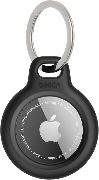 Belkin F8W973 AirTag Case Keychain Holder Protective Cover Scratch Resistant