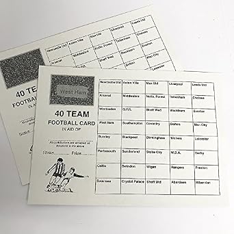 50 X Spot The Ball Fundraising Cards | 1-30 Number Cards For Clubs, Pubs, Events – White Scratch-Off Style-759109