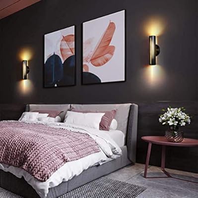 wall lights beside bed