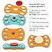 Mini Cute Fidget Toy Hand Spinner With 6 Moving Balls Best Stress Reducer Premium Quality EDC Focus Toy for Kids & Adults Guarantee 3 Minutes + Spin Time (Black)