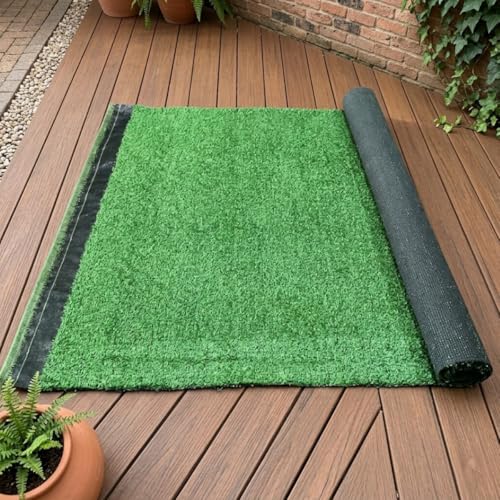 Color Carpet Pasto Sintetico Garden con medida de 6.0x2.0 metros. Altura de 7mm. Color Verde