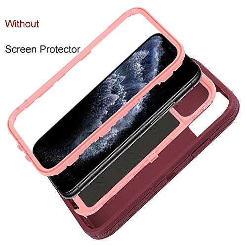 Smartelf Case for iPhone 11 Pro Max Heavy Duty Dual Layer Protective Cover Shockproof Drop Protection High Impact Resistant Hard Shell for iPhone 11 Pro Max 2019 6.5\