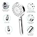 Handheld Shower Head, Wodgreat High Pressure 5 Settings Powerful Spray Head with Flexible 60 Inch Stainless Steel Hose, Adjustable Swivel Ball Bracket Mount, No Leaking, Easy to Install, Chrome