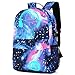 Galaxy Backpack, Anime Luminous Anti-Theft School Bag, Laptop Backpack with USB Charging Port, Unisex 15.6 Inch College Daypack for Girls, Starry