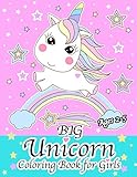 Big Unicorn Coloring Book for Girls Ages 2-5 by