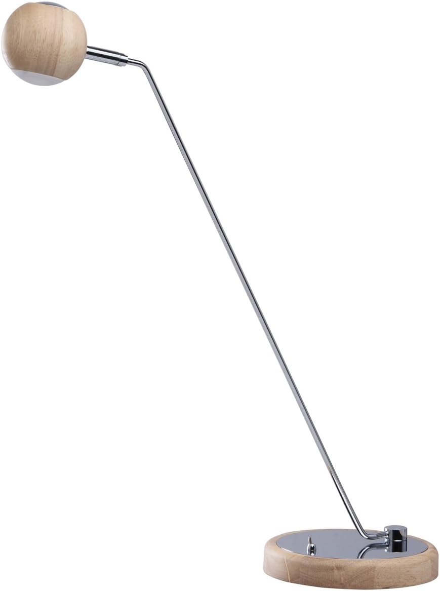 MW-Light 632032501 Urbane Led Tischlampe 1 Flammig Chromfarbiges Metall