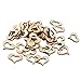 Pixnor 50pcs 30mm Slices for DIY Crafts Wedding Decor Blank Heart Embellishments