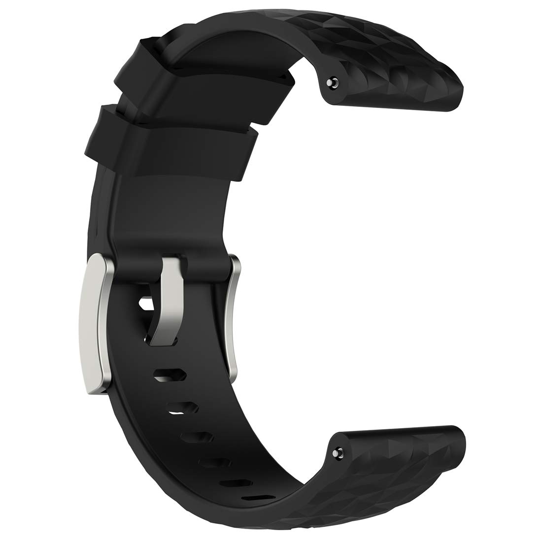 LOKEKE Spartan Sport Wrist HR Baro Smart Watch Replacement Band Replacement Silicone Band Strap For Spartan Sport Wrist HR Baro And 9 Baro (Silicone Black)