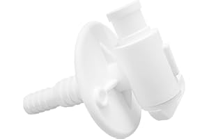 Aussio 22223 RV Water Tank Drain Valve, Compatible with 3/4" & 1/2" Vinyl Tubing, Durable Plastic Drain Valve for Camper, Travel Trailer, and RV Fresh Water Tank System
