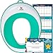 Potty Training Seat for Boys and Girls | Toddler Potty Ring | Fits Most Round and Oval Toilets | FREE Folding Toilet Training Chart, Kids Toilet Training Essentials | Gift Box