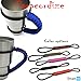Handmade Paracord Handle For Yeti, Ozark, Rtic, BOSS, Kodiak, SIC Trail Rambler and other 30 Oz Tumblers - Ultra-Strong 550 lbs Type 3 Paracord Handie, Black/Blue style - Best Gift Idea!
