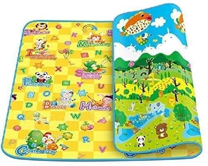 Cal C Baby Mat Waterproof Extra Large Size for Safety (Assorted Design) 6 Feet X 4 Feet