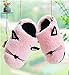 Anddyam Kids Family Cute Cat Household Anti-Slip Indoor Home Slippers for Girls and Boys (1.5-3 Little Kid, Pink, 1.5)
