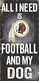 Fan Creations N0640 Washington Redskins Football and My Dog Sign