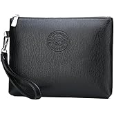 Mens Clutch Bag Man Purse Handbag 9.5-11 inches Large Hand Bag Big Clutch Wallet