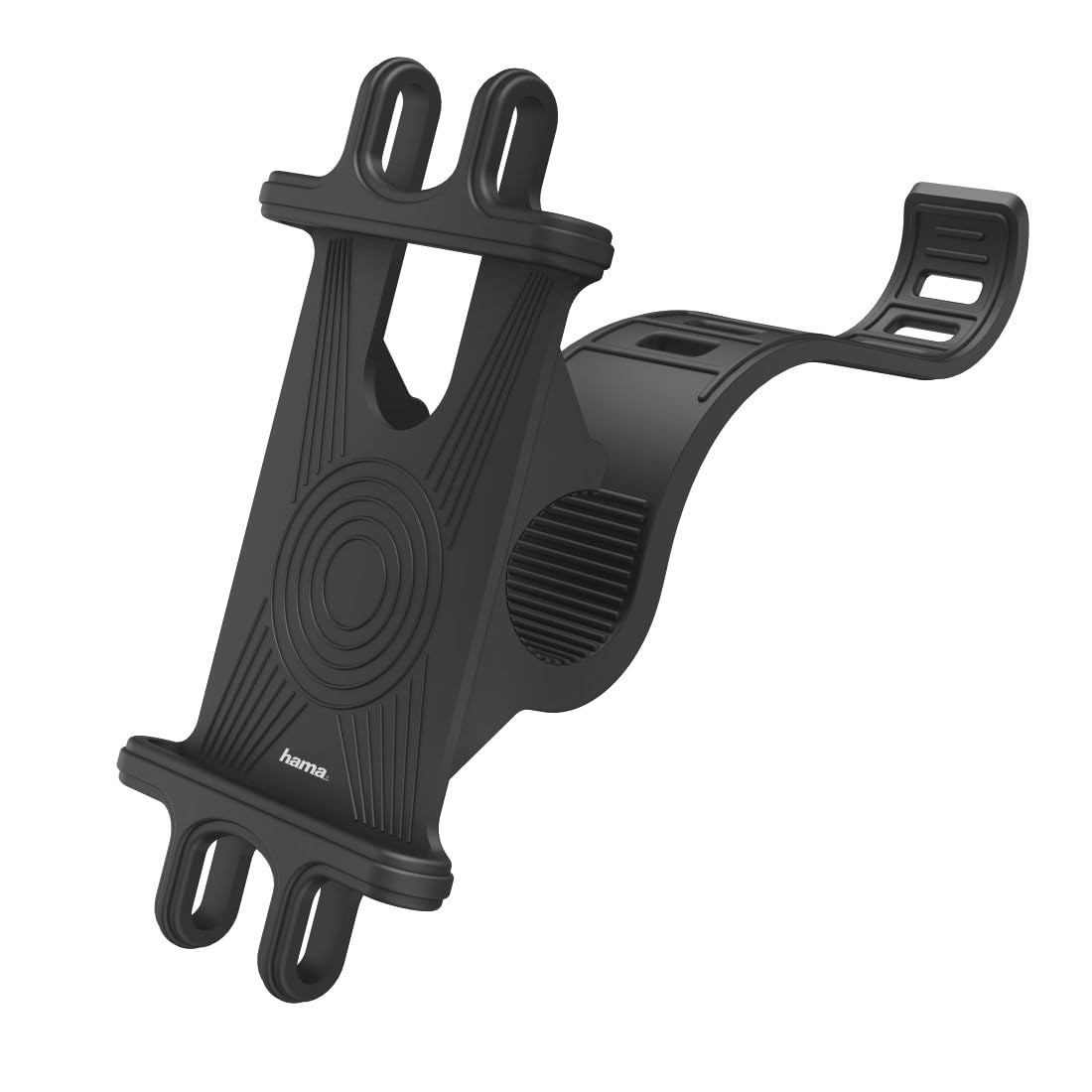 Hama Mobile Phone Holder Bicycle Suitable for Mobile Phones: Universal Width (Max.): 80 mm, 00182756, Black, 8 cm
