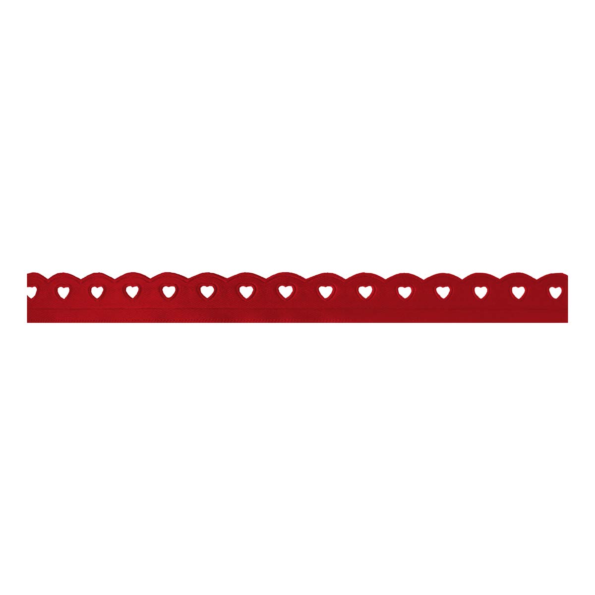 Berisfords LACE Heart, Polyester, Red, 10.2 x 3 x 10.2 cm