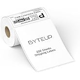 4x6 Direct Thermal Shipping Labels, 220 Sheets/Roll, Barcode & Shipping Label Paper, Permanent Adhesive, Smudge Resistant, Compatible with Most Direct Thermal Printers (Not for Laser/Inkjet/Dymo)