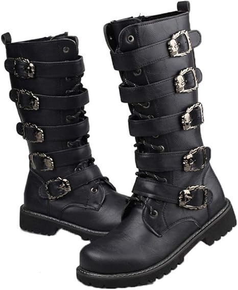 Botas Plataforma Disfraz Zapato Medieval Retro De Cuero PU Para