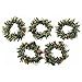 Taloyer 10Pcs Mini Artificial Berry Branches Flowers Wreath Christmas Garland Pendant Decoration Wedding Party DIY Scrapbooking Crafts