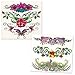 Savvi Lower Back Temporary Tattoos for Women (Set of 20 Low Rise Tattoos)