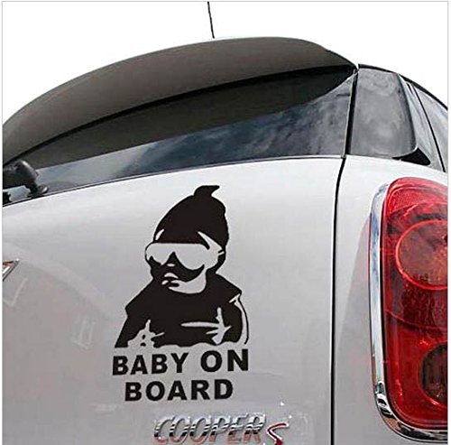 Cool Baby Pattern On Board Car Truck Window Door Sticker Vinyl Reflective Decals Car Buy Online In Cayman Islands At Cayman Desertcart Com Productid