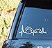 Bluegrass Decals Pet Paw Heartbeat Lifeline Dog Decal Sticker (White, 7.5