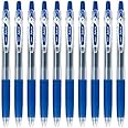 Pilot Juice 07 Retractable Gel Ink Pen (LJU-10F), Fine Point, 0.7mm, Blue Ink, Set of 10