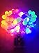 HC&ABELE LED Globe String Lights Battery Operated, Multi Colors, Globe Fairy Starry Lights for Home Party Birthday Festival Wedding Indoor Outdoor Decorations 16.5ft / 50LED