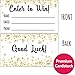 100 Raffle Tickets 3.5”x2” - Premium Faux Gold Confetti Design