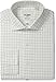 Ben Sherman Men's Slim Fit Dobby Check Spread Collar Dress Shirt, White/Black, 15.5
