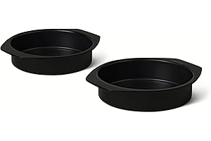 �鶹�� Basics Nonstick Round Cake Pan, Dishwasher and Oven-Safe, 22.8 cm., Set of 2
