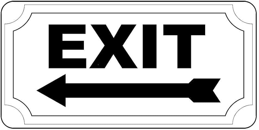 Qidushop Panneau En Metal Avec Fleche Noire Pour Decoration Murale En Aluminium Amazon Fr Cuisine Maison