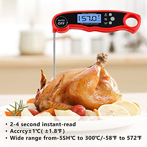 Foedo Digital Instant Read Meat Thermometer with Dual Probe for Cooking