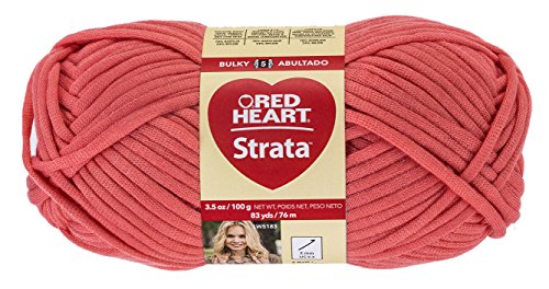 Red heart strata yarn, coral