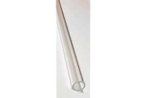 BEST ACRYLICS 1 Length 1/2" OD x 3/8" ID x 18" INCH LONG THIN WALL CLEAR ACRYLIC PLEXIGLASS TUBE - .50" Diameter - 12.7mm