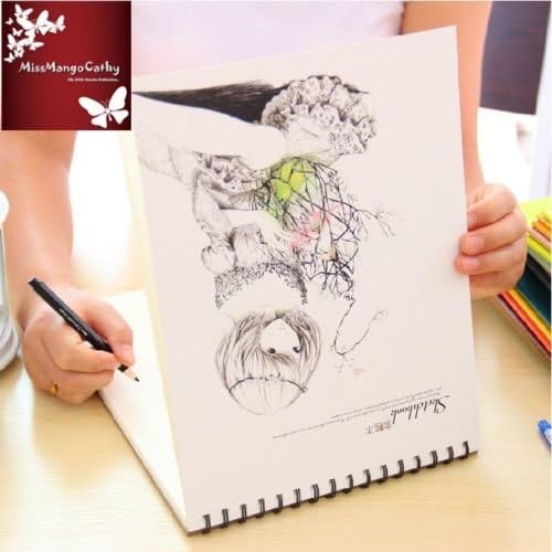 "Long Hair" 1pc Big Drawing Notebook Sketchbook Cute Art Notepad Journal Diary