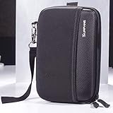 Hard Drive Carrying Case for External Hard Drive | Voice Recorder | Mp3 Player | USB Flash Drive | Earphones, Surfans Portable Digital Accessories Protective Organizer, Black