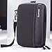Hard Drive Carrying Case for External Hard Drive | Voice Recorder | Mp3 Player | USB Flash Drive | Earphones, Surfans Portable Digital Accessories Protective Organizer, Black