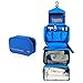 Mowham Toiletry Bag Medium Hanging Cosmetic Organizer Foldable Waterproof Travel Kit Bathroom Storage for Boys Men/Women balck (blue)