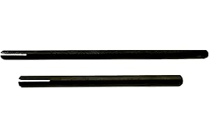 Pro-Graad SM-46 Slotted Mandrel 1/4” Shank & Body 2 Piece Set 4” & 6” Split Head Slot Mandrels, Core Sanding Internal Holes, 1/4” Shank Diameter x 4 and 6 inch Overall Lengths, Set of2