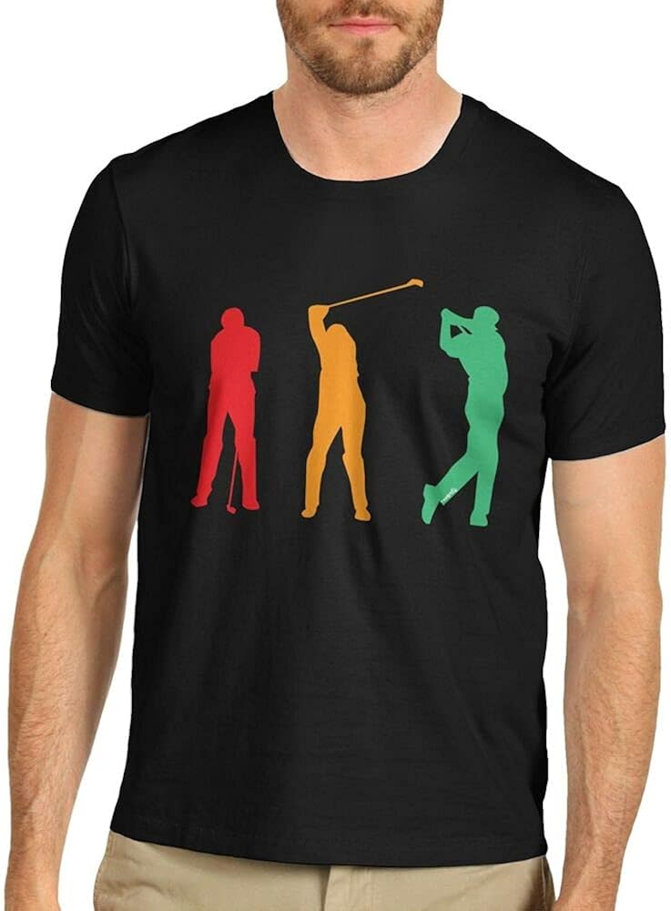 Men's Golf Swing Sports Graphic Print TShirt Amazon.co.uk Clothing