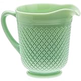 Jadeite Pitcher - 48 Ounce Vintage Inspired Design Perfect For Dining Table