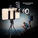 ZEZI Universal 18X Zoom Clip-On Aluminum Telephoto Manual Focus Telescope Camera Lens Phone Lens (Black) with Tripod + Retractable Phone Holder + Microfiber Cleaning Cloth for iPhone