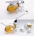 Beautiful Silver Plated Bee Honey Jar with little paddle, Novelty Bee Honey Pot